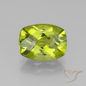 2.50ct Натуральный Желтовато-зеленый Перидот, Подушка, Чистота VS