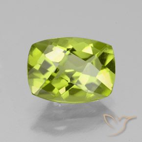 2.29ct Натуральный Желтовато-зеленый Перидот, Подушка, Чистота VS
