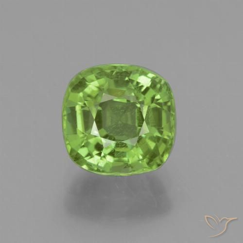 2.14ct Натуральный Средний зеленый Перидот, Подушка, Чистота VS