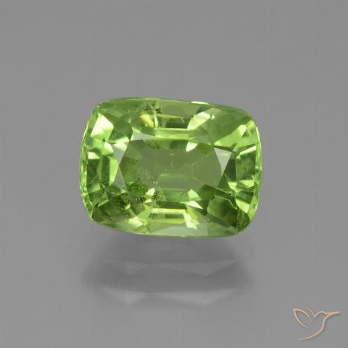 2.14ct Натуральный Средний зеленый Перидот, Подушка, Чистота VS