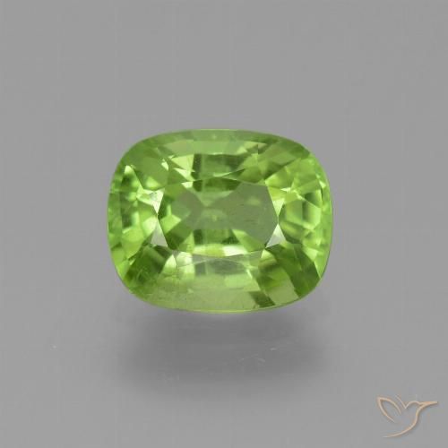 2.33ct Натуральный Средний зеленый Перидот, Подушка, Чистота VS