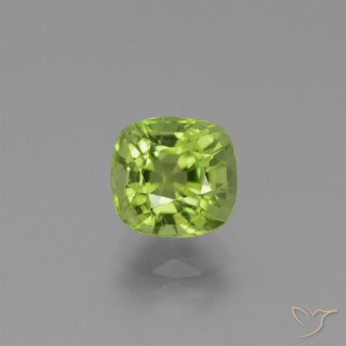 2.54ct Натуральный Средний зеленый Перидот, Подушка, Чистота VS