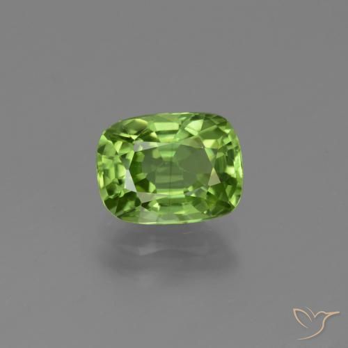 1.95ct Натуральный Средний зеленый Перидот, Подушка, Чистота VS