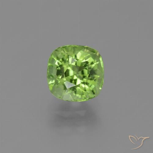 2.17ct Натуральный Ярко-зеленый Перидот, Подушка, VS-SI
