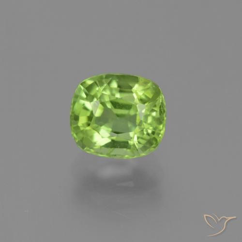 2.13ct Натуральный Средний зеленый Перидот, Подушка, VS-SI