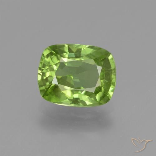 2.08ct Натуральный Желтовато-зеленый Перидот, Подушка, Чистота VS