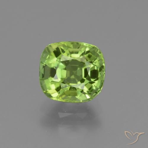 2.06ct Натуральный Ярко-зеленый Перидот, Подушка, Чистота VS