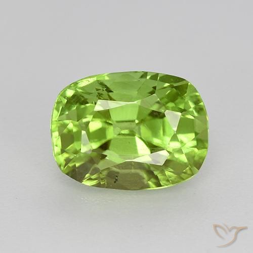 1.99ct Натуральный Средний зеленый Перидот, Подушка, Чистота VS