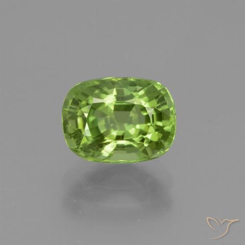 2.32ct Натуральный Средний зеленый Перидот, Подушка, Чистота VS