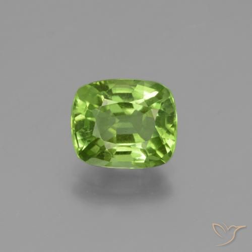2.16ct Натуральный Средний зеленый Перидот, Подушка, Чистота VS