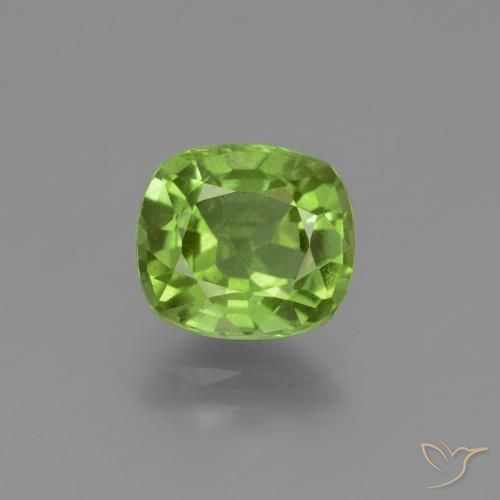 2.29ct Натуральный Средний зеленый Перидот, Подушка, Чистота VS