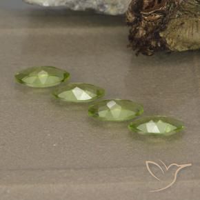 1.55 карата, натуральный Светло-живой зеленый Перидот, Маркиза, VVS-VS