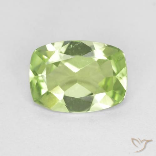 1.03ct Натуральный Желтовато-зеленый Перидот, Подушка, Чистота VS