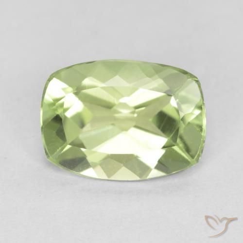 1.21ct Натуральный Светло-живой зеленый Перидот, Подушка, VVS-VS