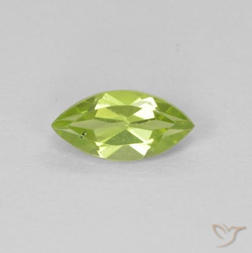 0.65ct Натуральный Желтовато-зеленый Перидот, Маркиза, Чистота VS