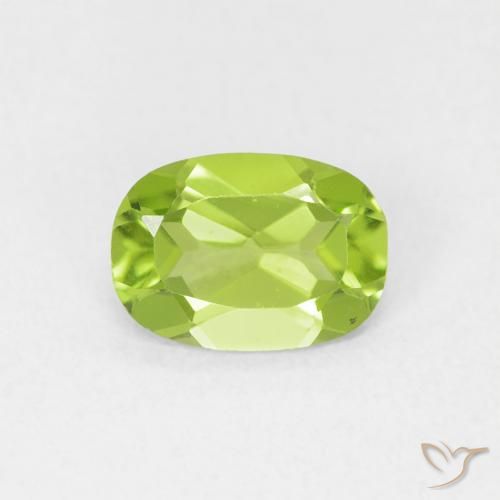 0.78ct Натуральный Желтовато-зеленый Перидот, Овал, VVS-VS