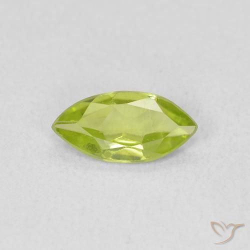 0.50ct Натуральный Ярко-зеленый Перидот, Маркиза, Чистота VS