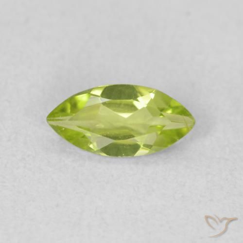 0.48ct Натуральный Желтовато-зеленый Перидот, Маркиза, Чистота VS