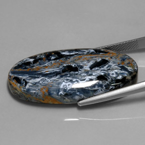 37.75 карата, натуральный Многоцветный Питерсайт, Огранка Овал, Непрозрачный