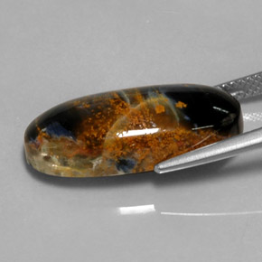 10.81 карата, натуральный Многоцветный Питерсайт, Огранка Овал, Непрозрачный