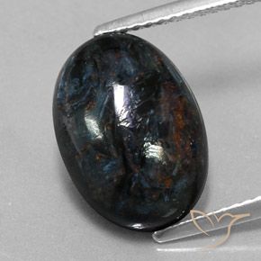 6.05ct Натуральный Черный Питерсайт, Овал, Непрозрачный