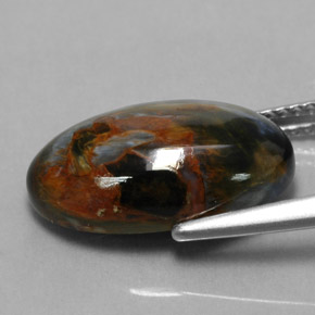 6.14 карата, натуральный Многоцветный Питерсайт, Огранка Овал, Непрозрачный