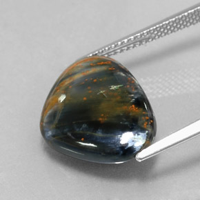 6.86 карата, натуральный Многоцветный Питерсайт, Форма груши, Непрозрачный