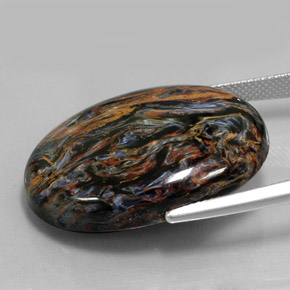36.77 карата, натуральный Многоцветный Питерсайт, Огранка Овал, Непрозрачный
