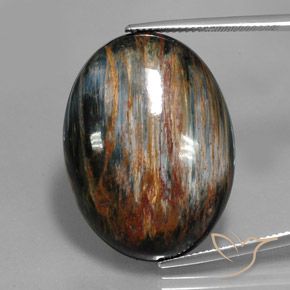 34.48ct Натуральный Многоцветный Питерсайт, Овал, Непрозрачный