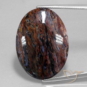 18.72ct Натуральный Многоцветный Питерсайт, Овал, Непрозрачный