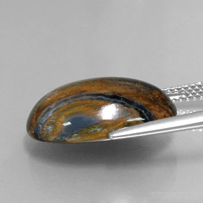 10.13 карата, натуральный Многоцветный Питерсайт, Огранка Овал, Непрозрачный