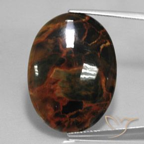 20.58ct Натуральный Многоцветный Питерсайт, Овал, Непрозрачный