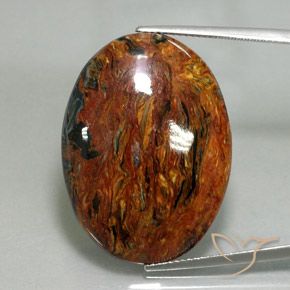 28.89ct Натуральный Многоцветный Питерсайт, Овал, Непрозрачный