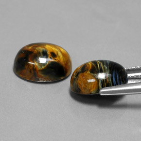  карата, натуральный Многоцветный Питерсайт, Огранка Овал, Непрозрачный