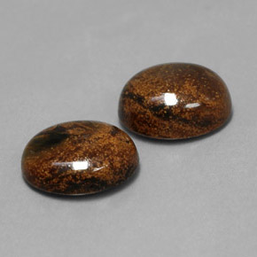  карата, натуральный Многоцветный Питерсайт, Огранка Овал, Непрозрачный