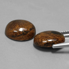  карата, натуральный Многоцветный Питерсайт, Огранка Овал, Непрозрачный