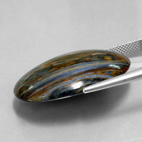 30.29 карата, натуральный Многоцветный Питерсайт, Огранка Овал, Непрозрачный