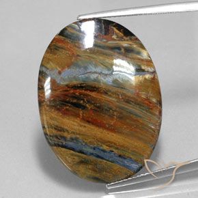 19.85ct Натуральный Многоцветный Питерсайт, Овал, Непрозрачный