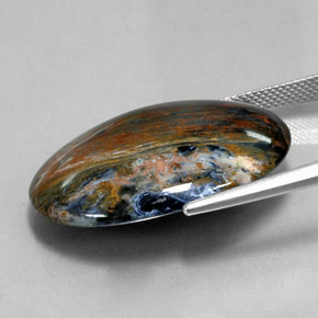 28.09 карата, натуральный Многоцветный Питерсайт, Огранка Овал, Непрозрачный