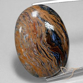 27.58ct Натуральный Многоцветный Питерсайт, Овал, Непрозрачный