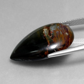 20.63 карата, натуральный Многоцветный Питерсайт, Форма груши, Непрозрачный