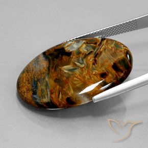 21.61 карата, натуральный Многоцветный Питерсайт, Огранка Овал, Непрозрачный