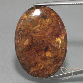 27.33ct Натуральный Многоцветный Питерсайт, Овал, Непрозрачный