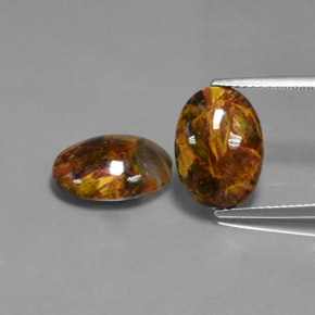  карата, натуральный Многоцветный Питерсайт, Огранка Овал, Непрозрачный