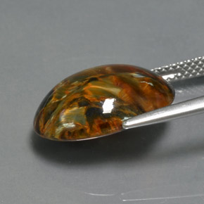 7.00 карата, натуральный Многоцветный Питерсайт, Огранка Овал, Непрозрачный