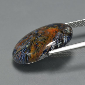 10.12 карата, натуральный Многоцветный Питерсайт, Огранка Овал, Непрозрачный