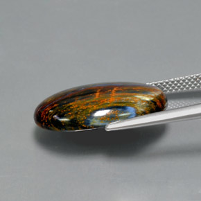 10.47 карата, натуральный Многоцветный Питерсайт, Огранка Овал, Непрозрачный