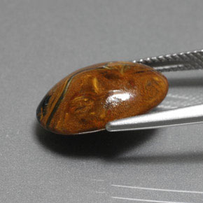 6.36 карата, натуральный Многоцветный Питерсайт, Огранка Овал, Непрозрачный