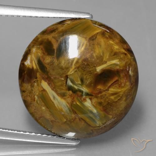 15.32ct Натуральный Многоцветный Питерсайт, Круглый, Непрозрачный