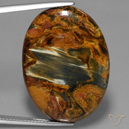 31.05ct Натуральный Многоцветный Питерсайт, Овал, Непрозрачный